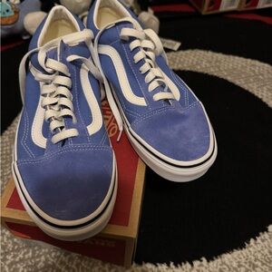 Vans Blue and White Women's Sneakers